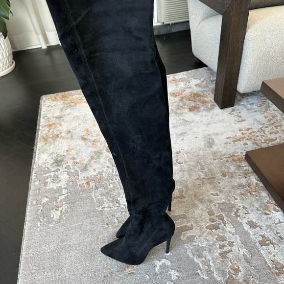 Prada over the knee suede boots - Picture 2 of 6